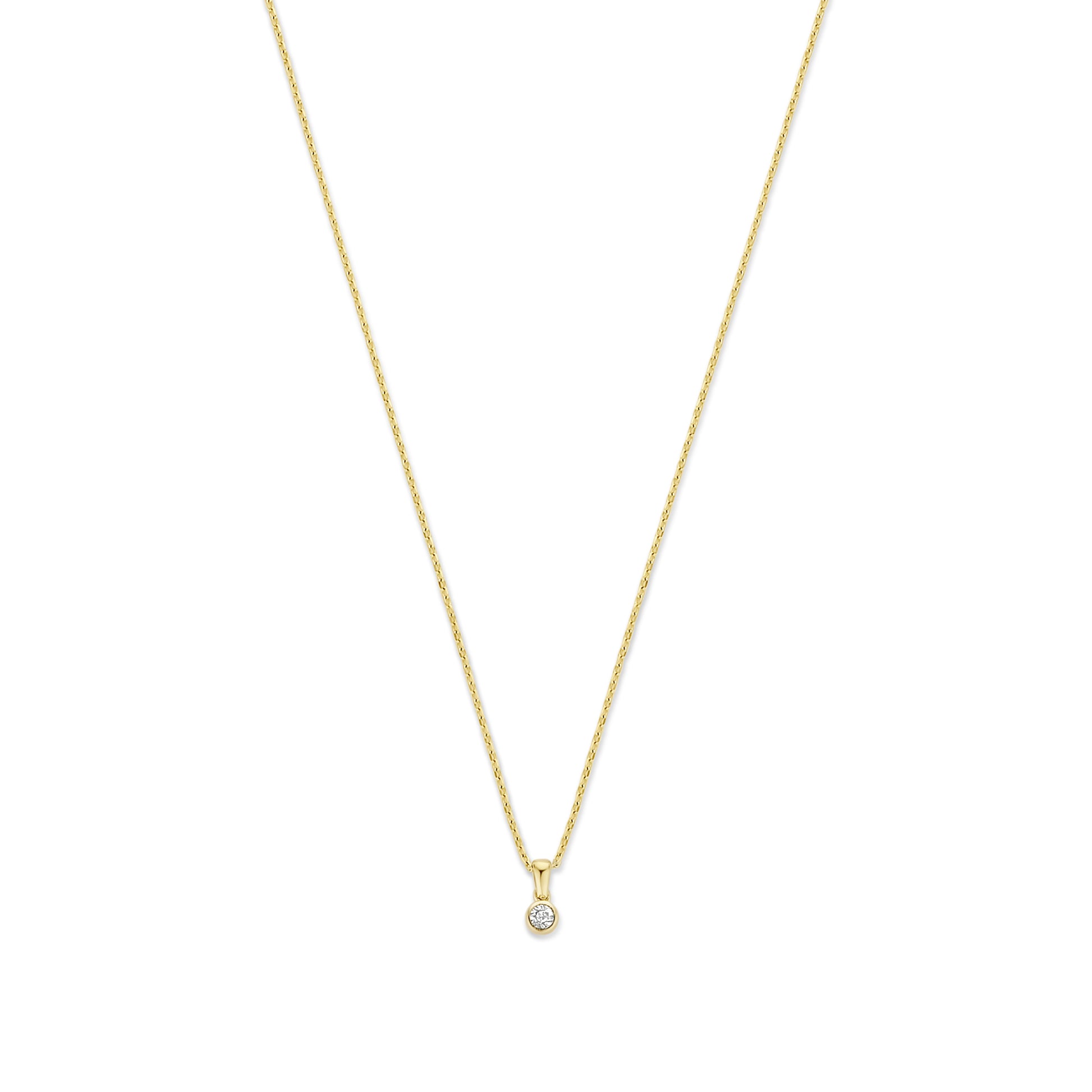 Isabel Bernard De La Paix Inaya 14 Carat Golden Necklace | diamond 0.01 ct | IBD350021