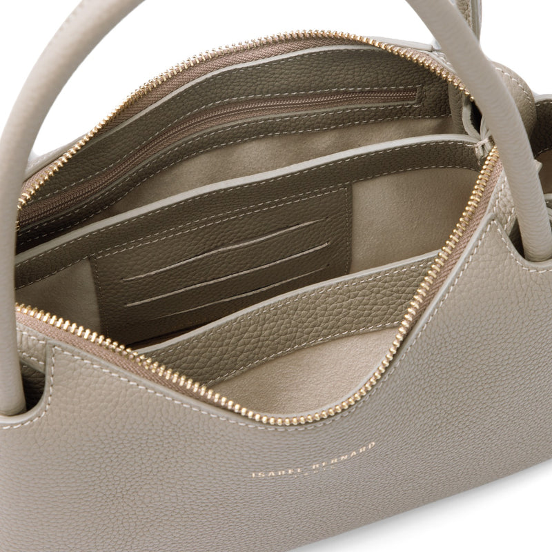 Isabel Bernard Honoré Eve Taupefarbene Handtasche aus Kalbsleder IB21133-078-zoom-