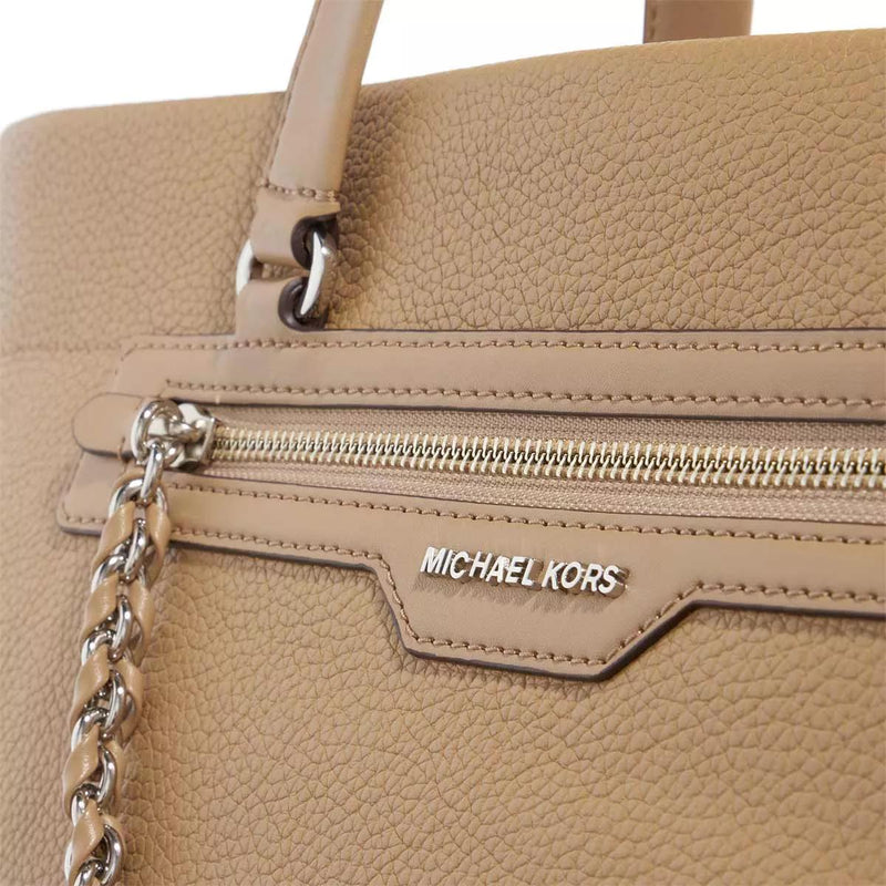 Michael Kors Beige Leather Shopper 30R3S04T3L-222-zoom-