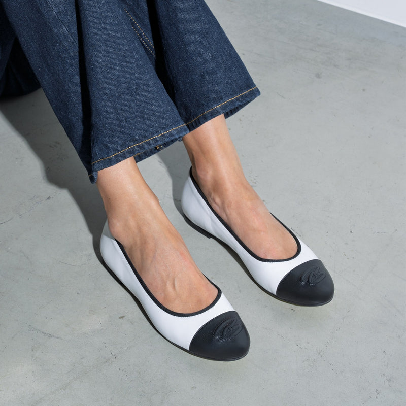 Isabel Bernard Vendôme Ynes Weiß Kalbsleder Ballerinas IB51011-071-36-zoom-