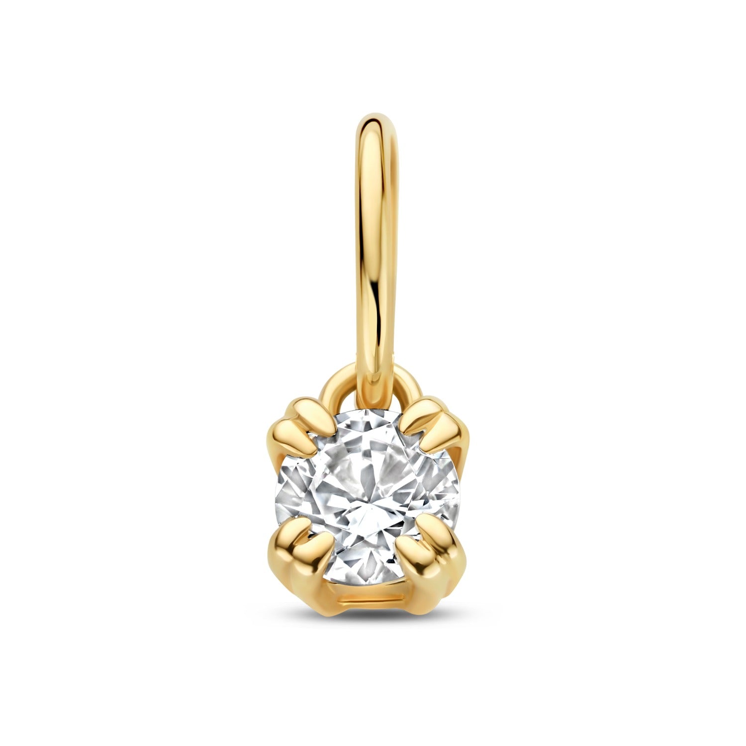 Isabel Bernard Le Marais Square Zirconia 14 karat gold charm IB350061