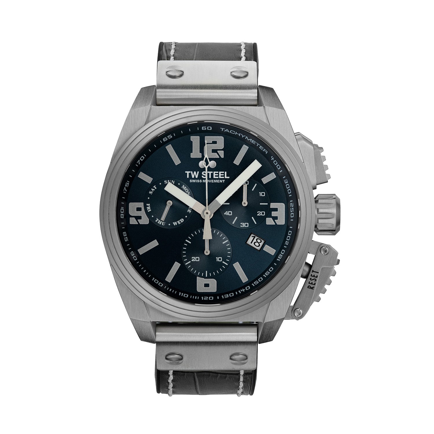 TW Steel Swiss Canteen Grey Men's Watch 2002-TW1114