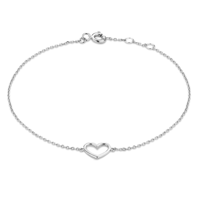 Isabel Bernard Cadeau d'Isabel 14 Karat | Weißgold Halskette und Armband Geschenksets IB90059-zoom-