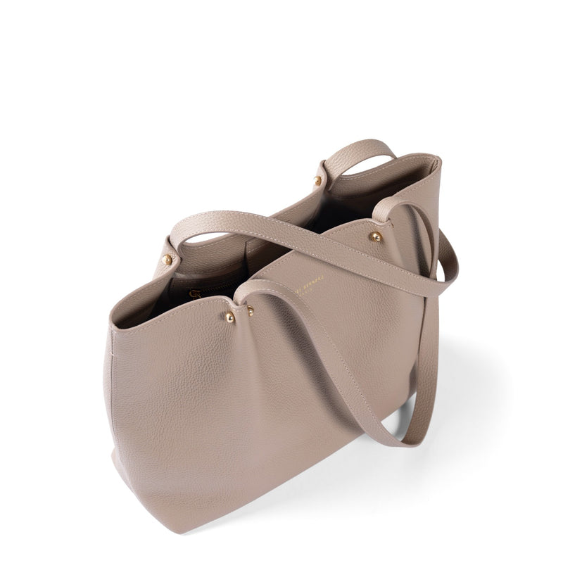 Isabel Bernard Honoré Nata Taupe Leder Shopper aus Kalbsleder IB25086-078-zoom-