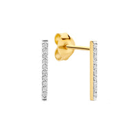 Isabel Bernard De la Paix Flavie 14 Karat gold ear studs with diamond 0.11 carat IBD360039