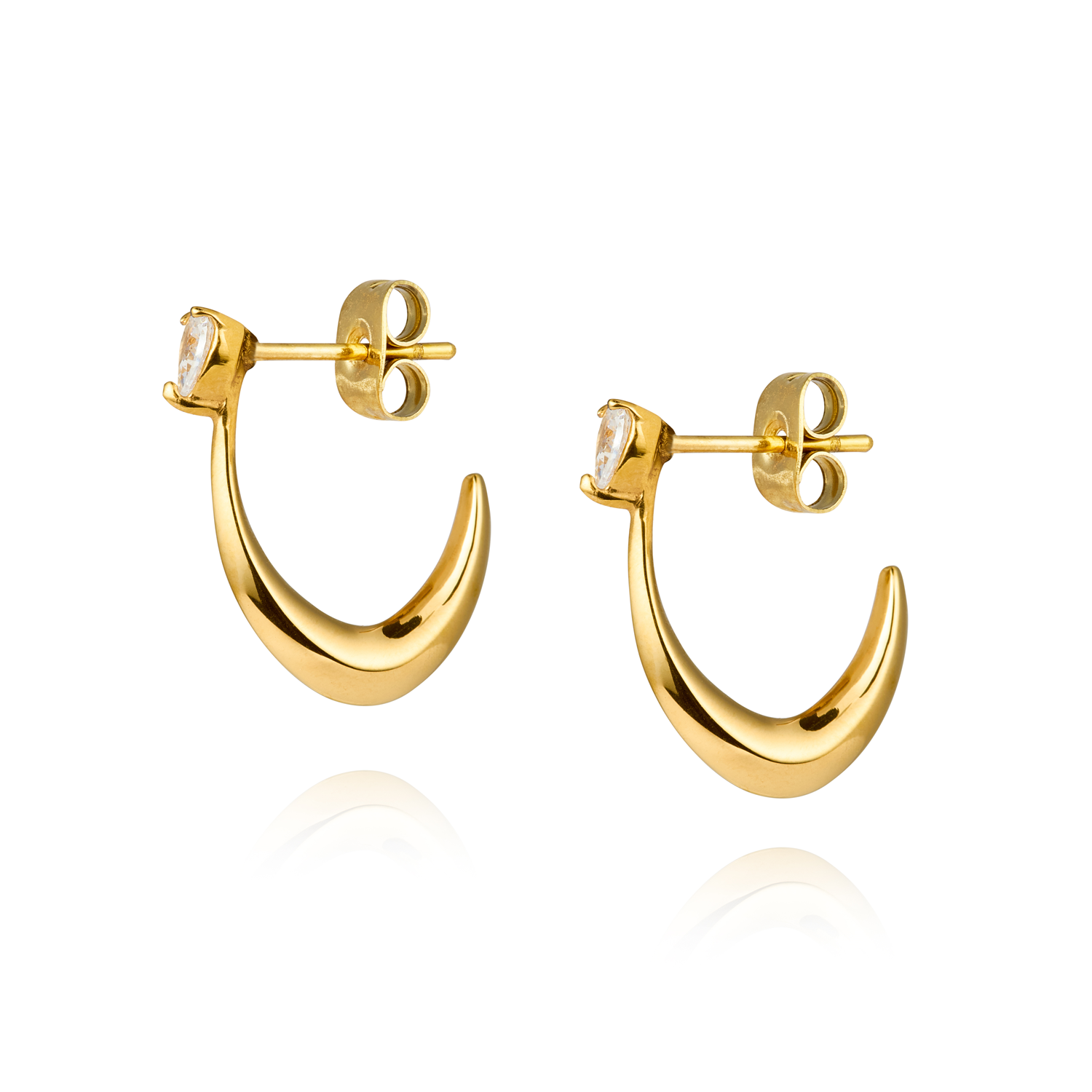 Mockberg Kenza Iris Gold Plated Earrings MB1689