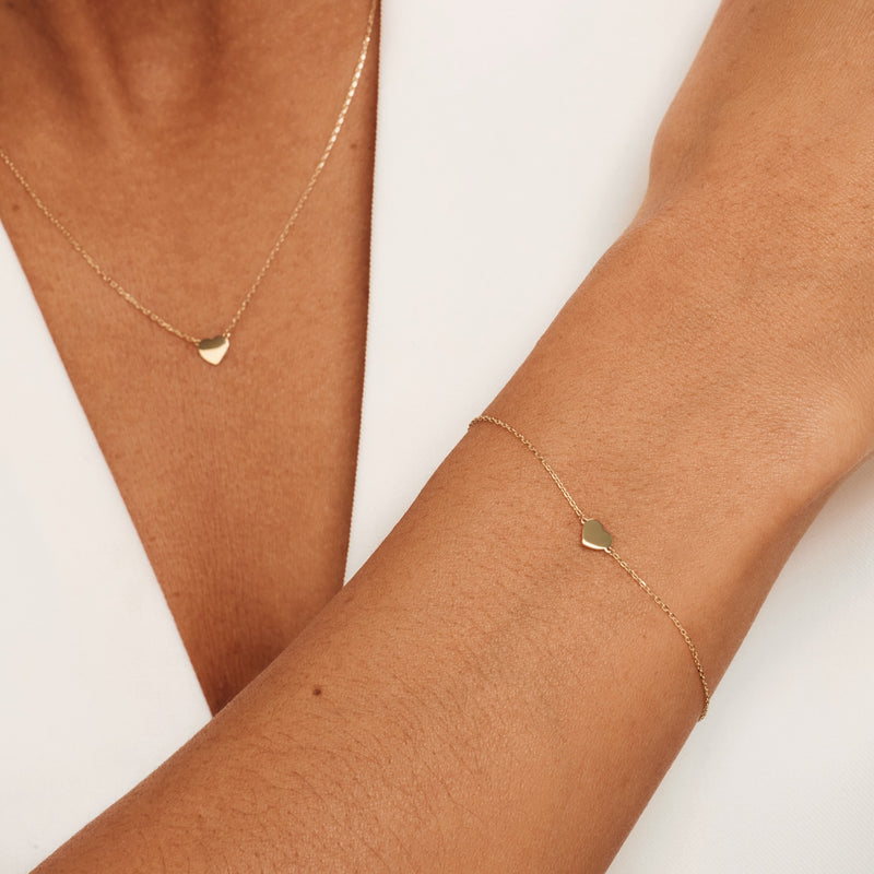 Isabel Bernard Cadeau d'Isabel 14 Karat | Gold Halskette und Armband Geschenksets IB90062-zoom-