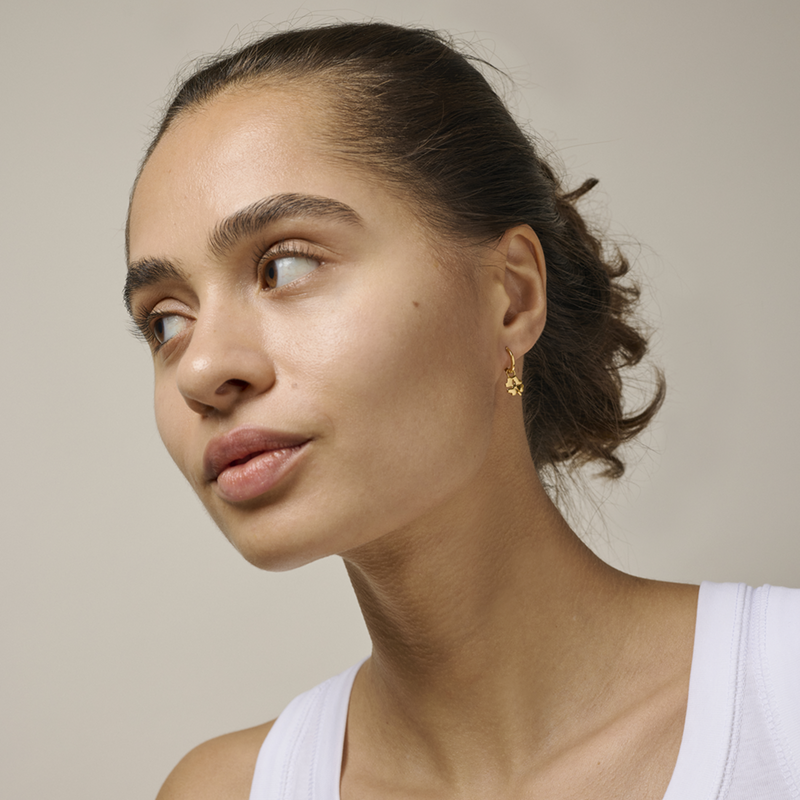 ENAMEL Copenhagen Organic Clover Charm C021G-Gold-zoom-