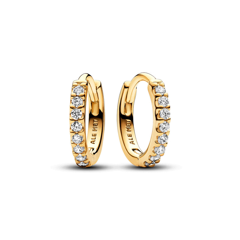 Pandora Timeless Goldfarbene Ohrringe 263015C01 mit 585er Golden Plattierung-zoom-