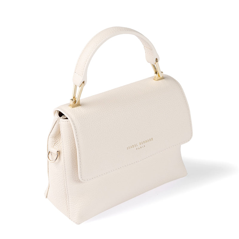 Isabel Bernard Femme Forte Heline Creme Kalbsleder Handtasche IB21027-zoom-