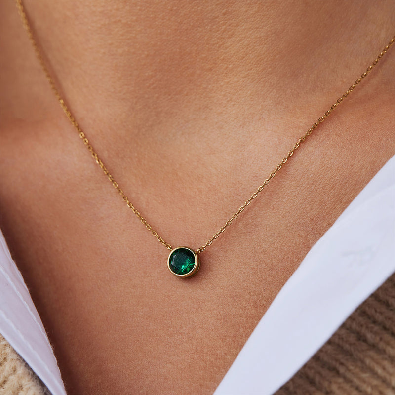 Violet Hamden Venus 925 Sterling Silberne Vergoldete Halskette mit Geburtsstein VH340010-JUN-zoom-