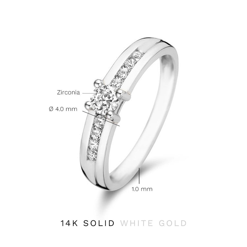 Isabel Bernard Saint Germain Estee 14 Karat | Weißgold Ring IB330073-50-zoom-