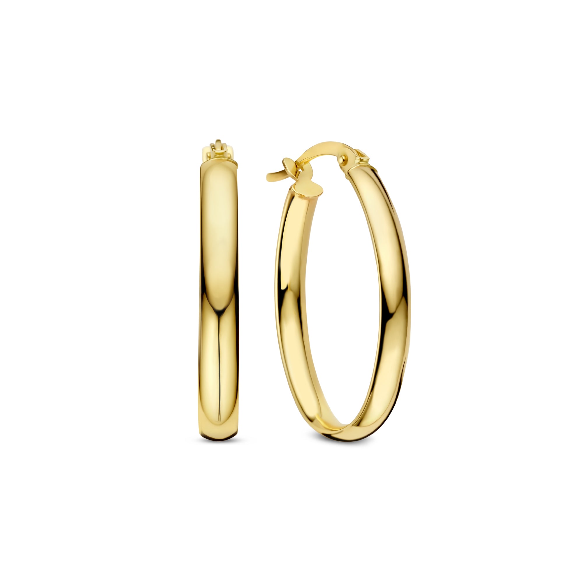 Isabel Bernard Rivoli Flori 14 carat Gold Hoop Earrings IB360254