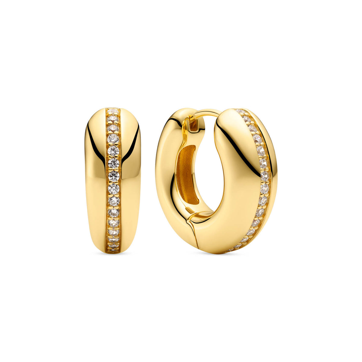 Sif Jakobs Gold Plated Palermo Piccolo Earrings SJ-E2588-CZ-YG