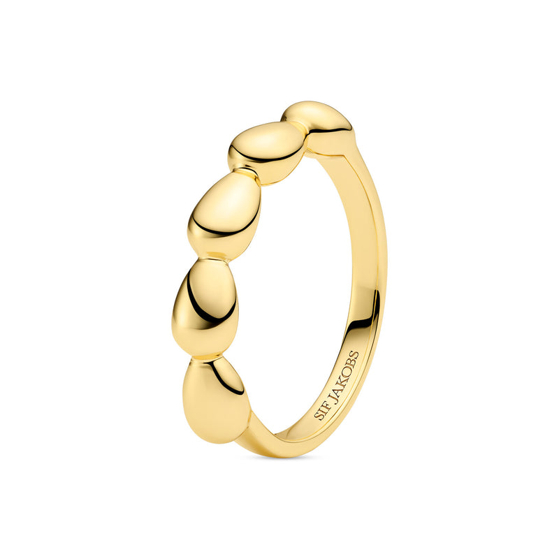 Sif Jakobs Gold Plated Goccia Piccolo Pianura Ring SJ-R2594-YG-54-zoom-