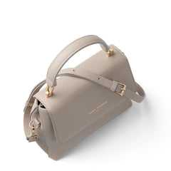 Isabel Bernard Femme Forte Heline Taupe Leather Handbag made of Calfskin IB21039