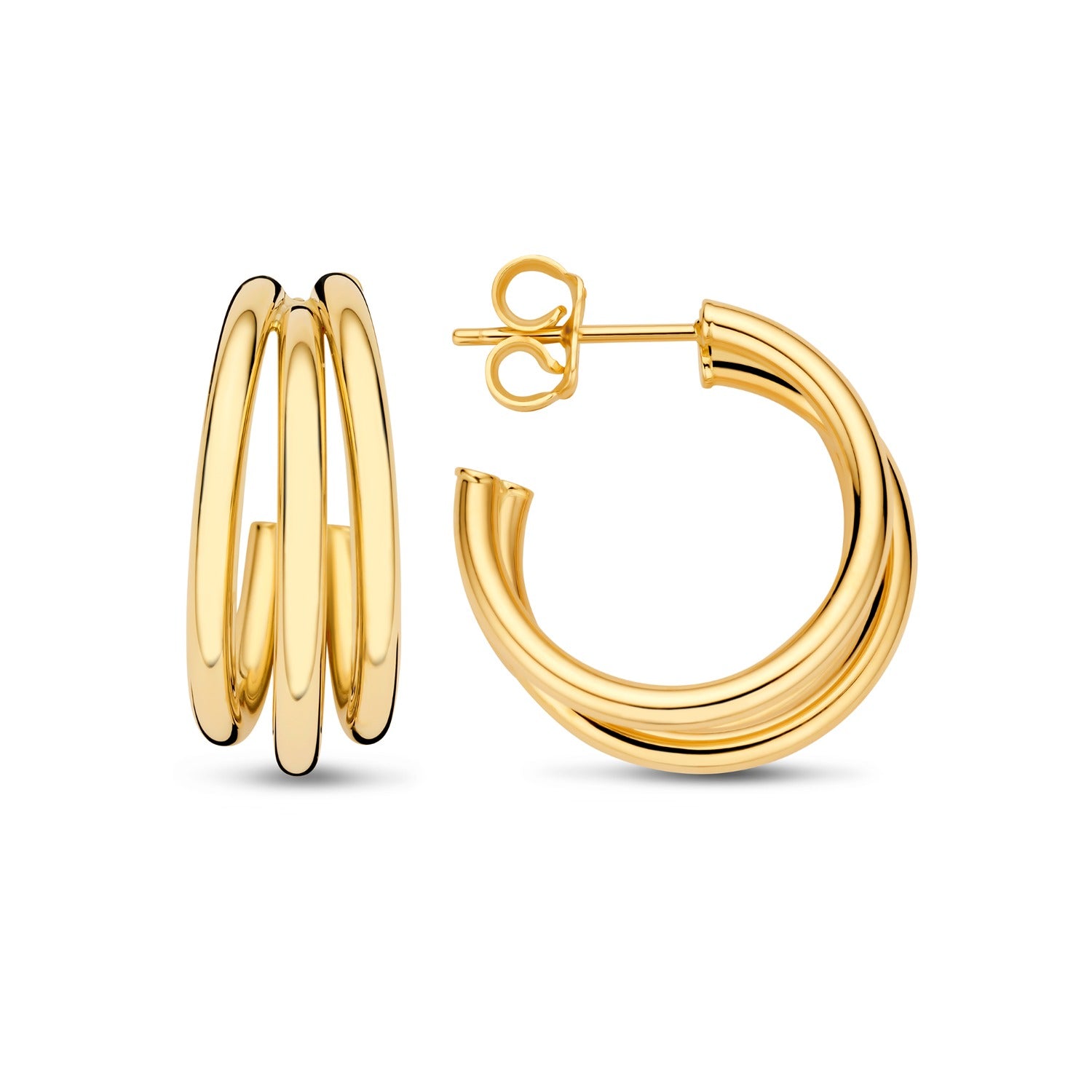 Beloro Jewels Della Spiga Mariela 9 karat gold hoop earring (20 mm) BO360100