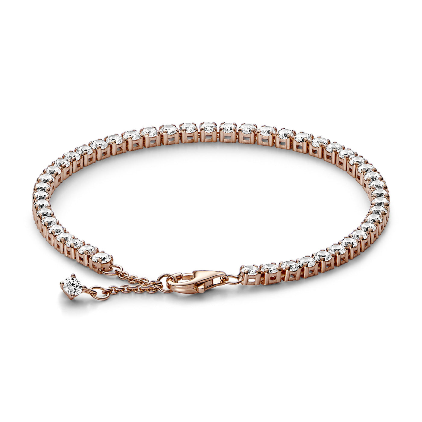Pandora Timeless Sparkling Tennis Bracelet Armband 581469C01-20 Met 14K Roségouden Plating