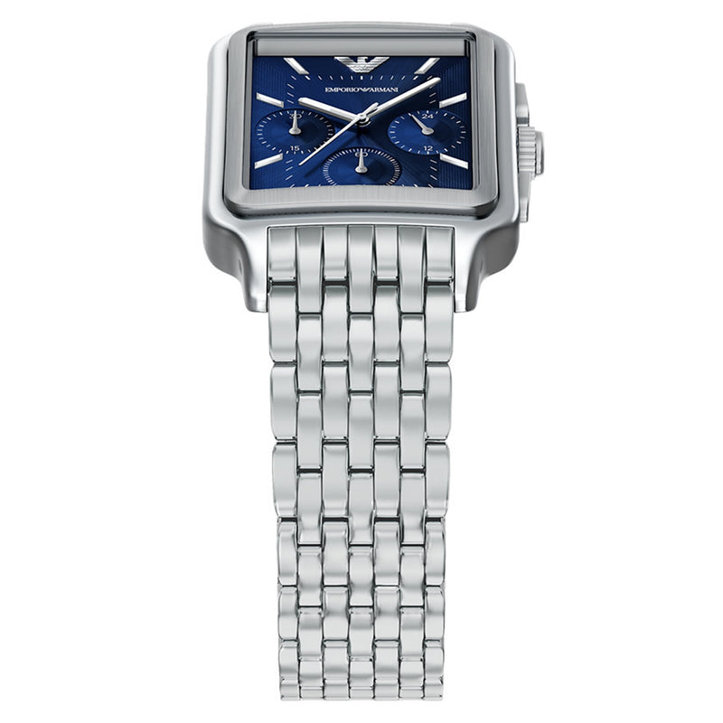 Emporio Armani Rectangular Blue Dial Watch AR11750-zoom-