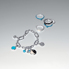 Pandora ME 925 Sterling Silver Turquoise-coloured Heart Stone Ring 193828C01-52