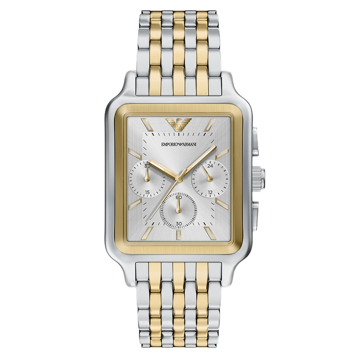 Emporio Armani Rectangular Silver Dial Watch AR11752