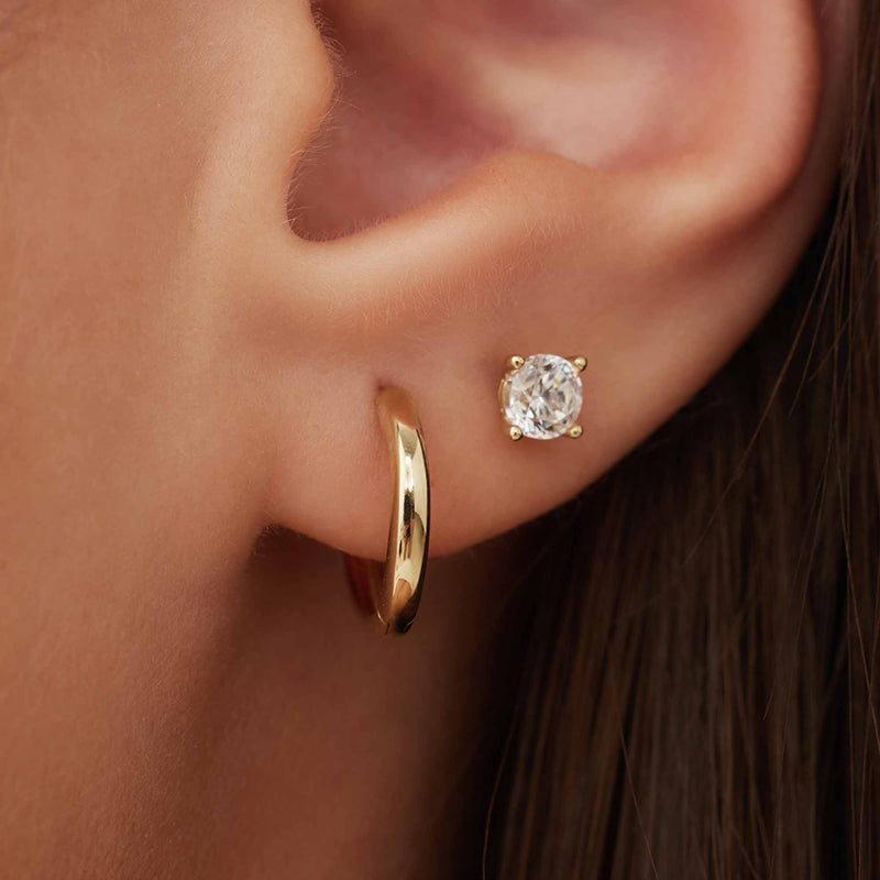 Isabel Bernard Rivoli Morgane 14 Karat | Gold Reif-Ohrringe IB360144-zoom-