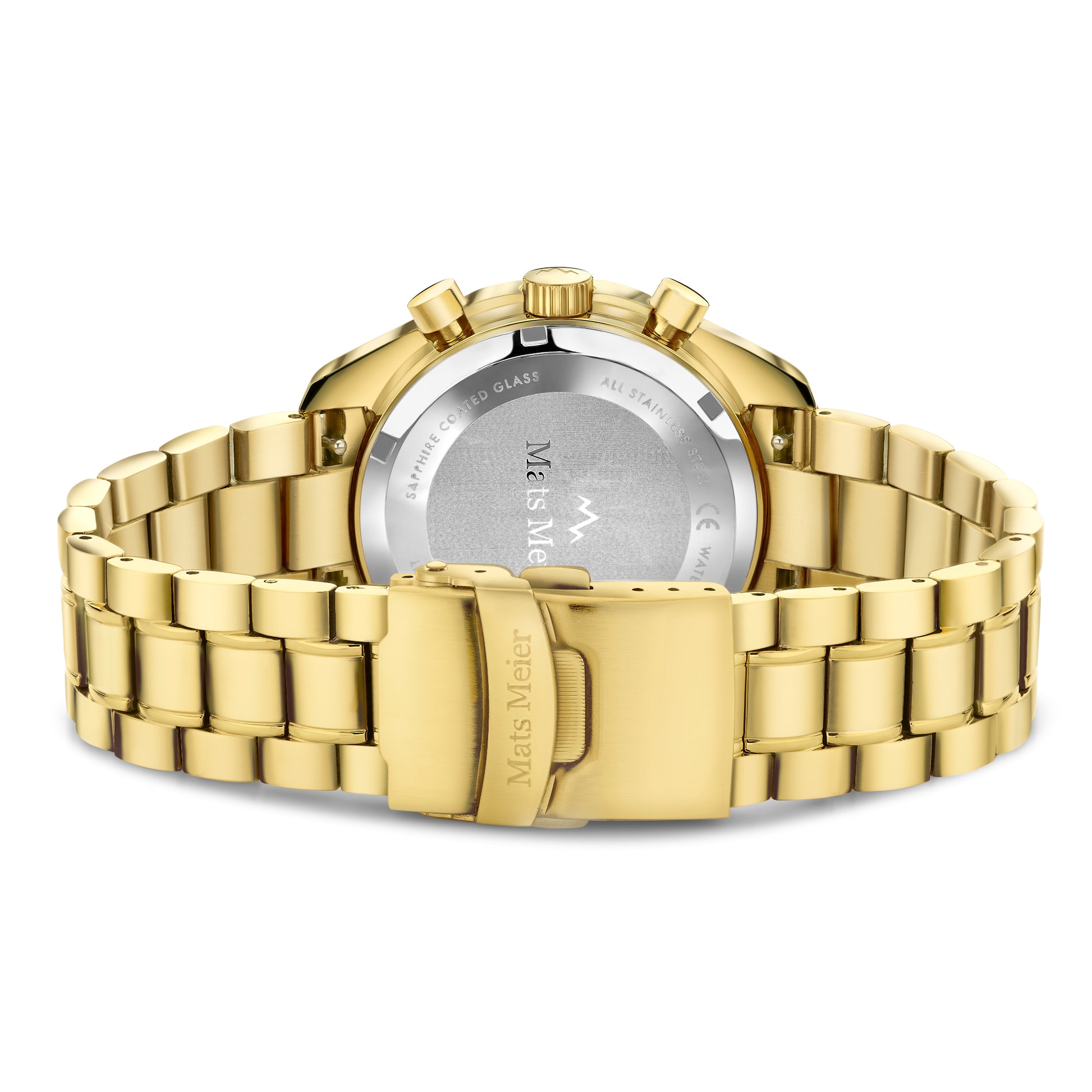 Mats Meier Arosa Racing Chronograph Men'sWatch Gold-coloured and Green MM50017