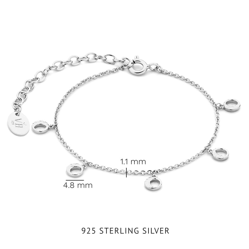 Violet Hamden Violet's Gift 925 Sterling Silbernes Halsketten- und Armband-Geschenkset mit Monden VH90059-zoom-