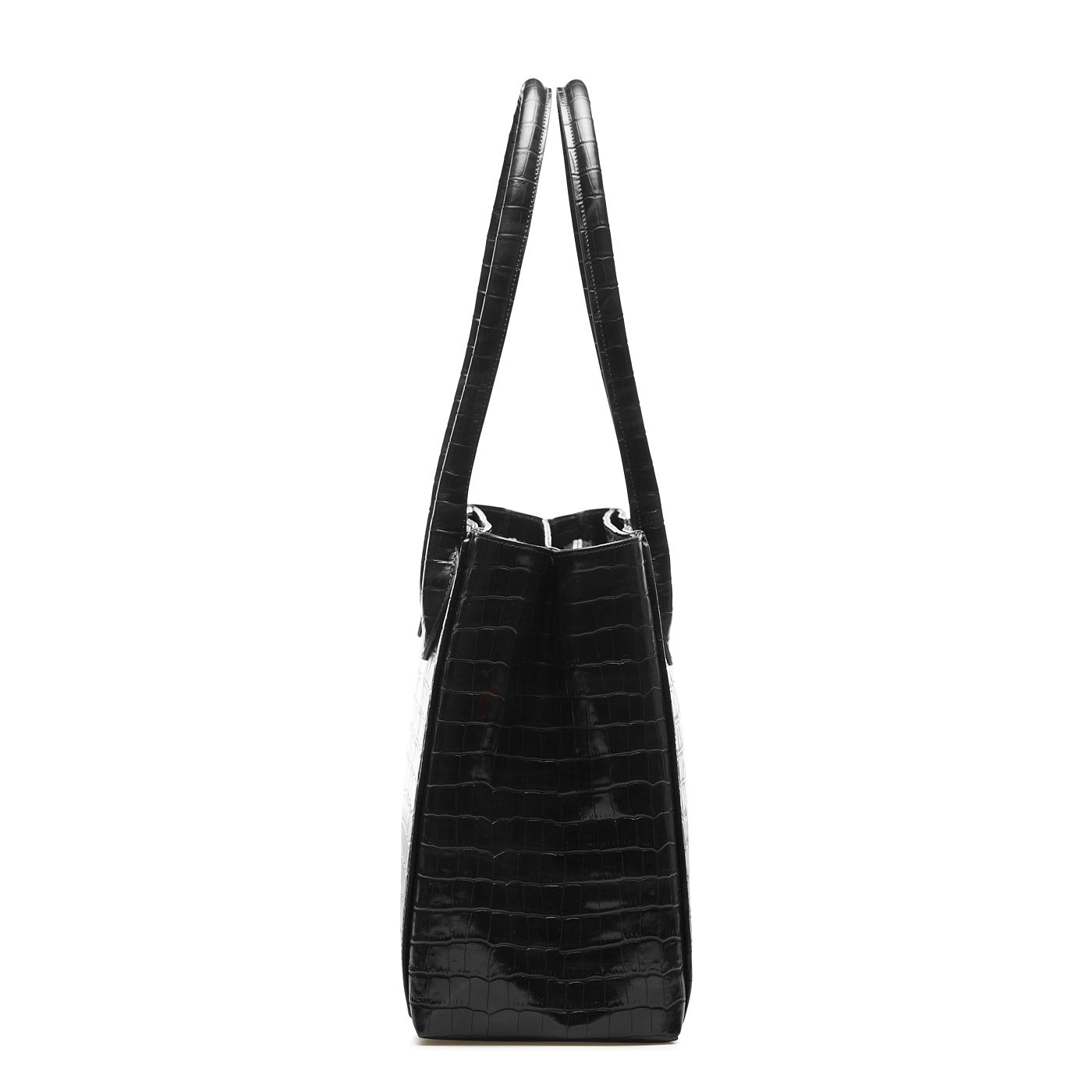 Isabel Bernard Honoré Cloè Black Croco Handbag IB25007