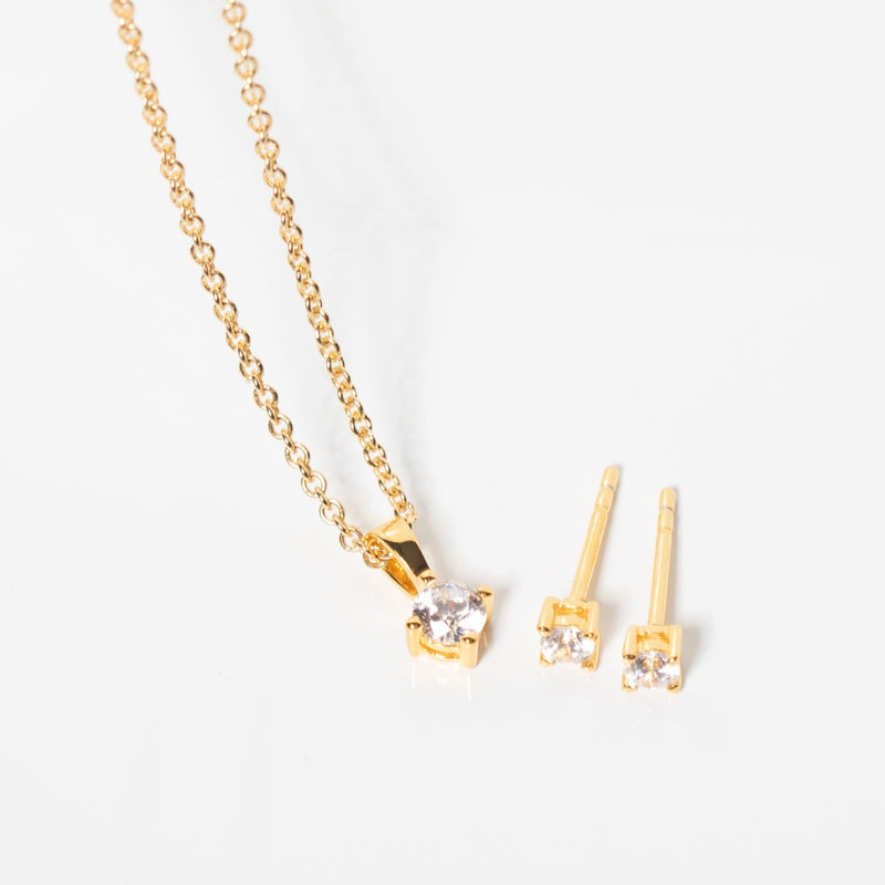 Sif Jakobs damen Geschenkset 585 Vergoldung SJ-P4MRDE3MRD-YG-CZ-zoom-