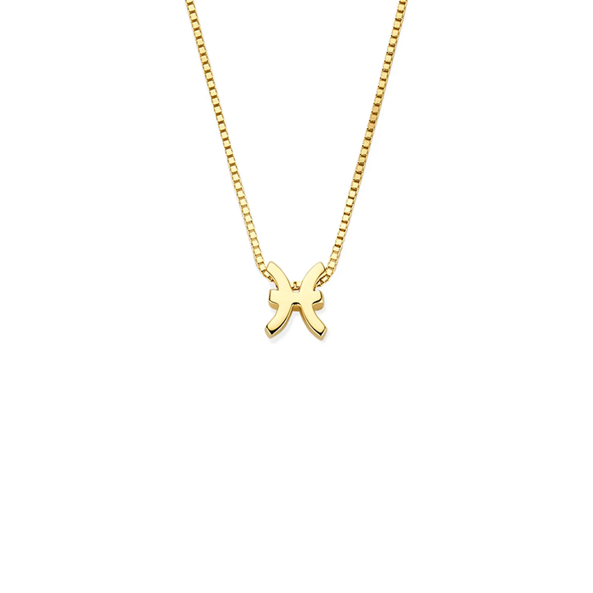 Isabel Bernard Étoiles d’Or Pisces 14 Carat Gold Venetian Necklace With Horoscope IB340189