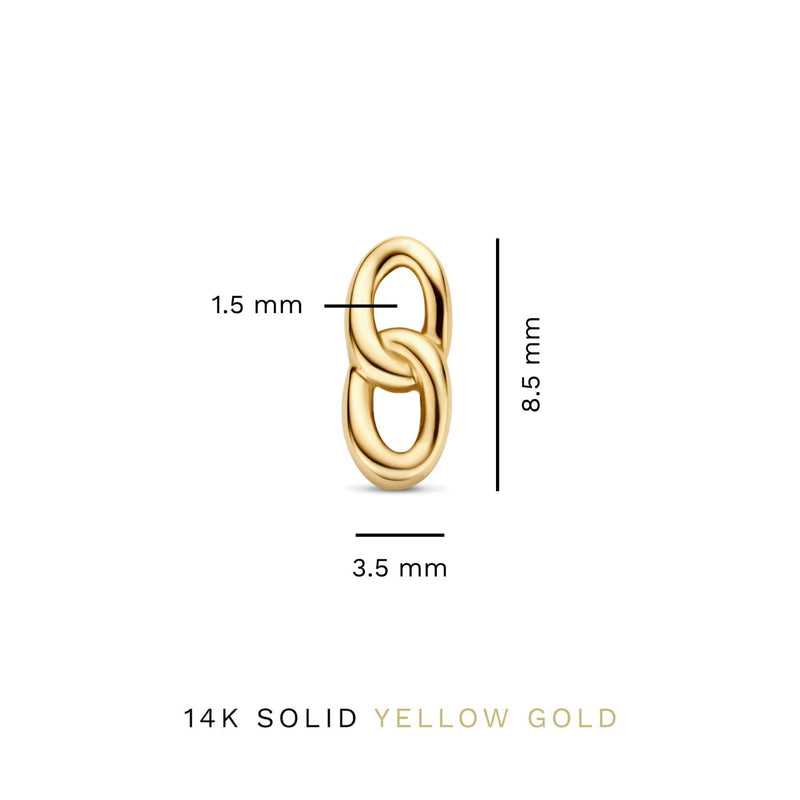 Isabel Bernard Cadeau d'Isabel 14 Karat Gold Ohrring-Set mit Ketten IB90183-zoom-