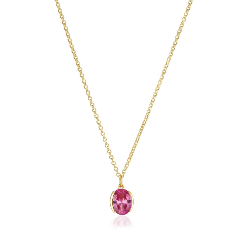 Sif Jakobs Ellisse damen Kette 585 Vergoldung SJ-N2353-PKCZ-YG-zoom-