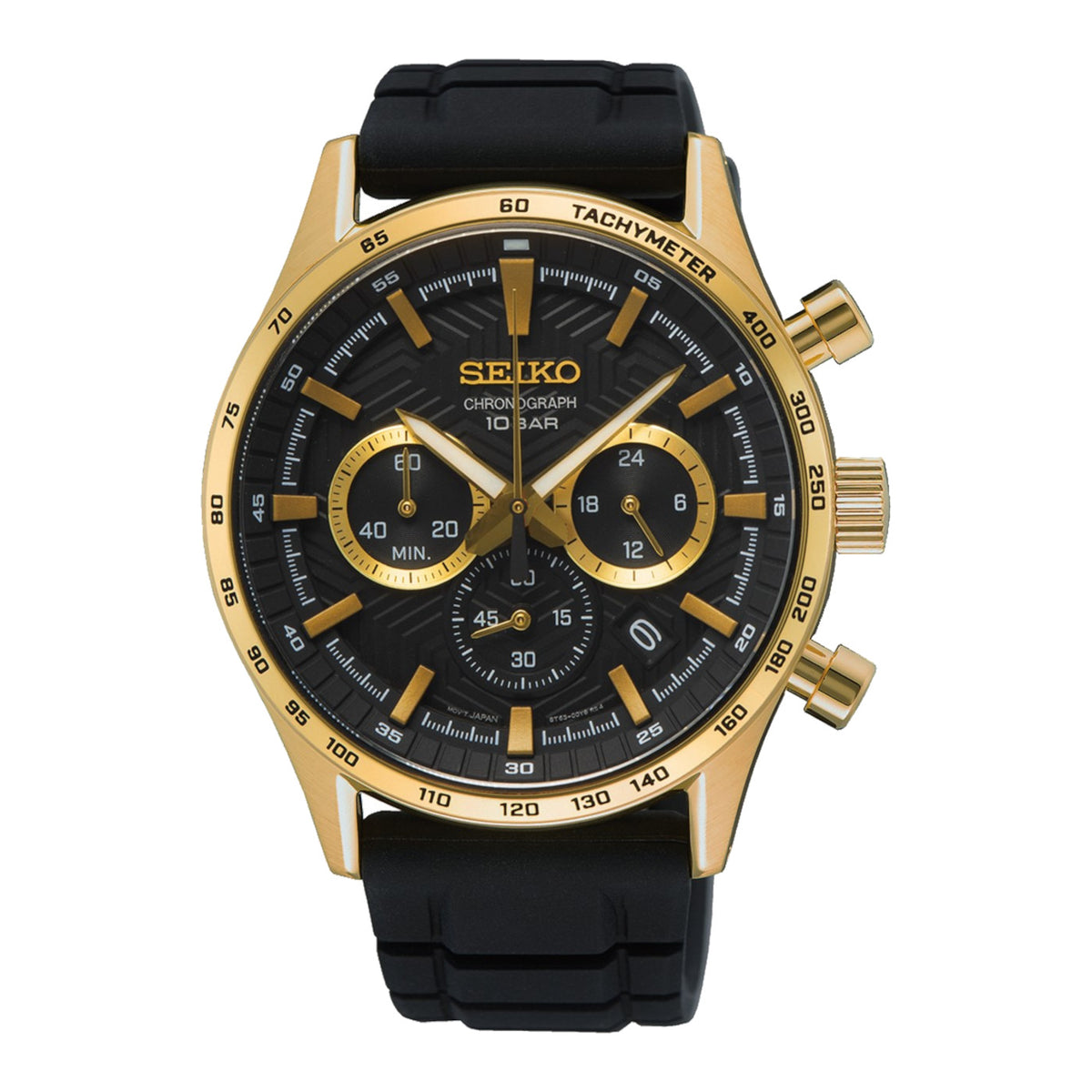 Seiko Chronograph Gold Watch SSB446P1