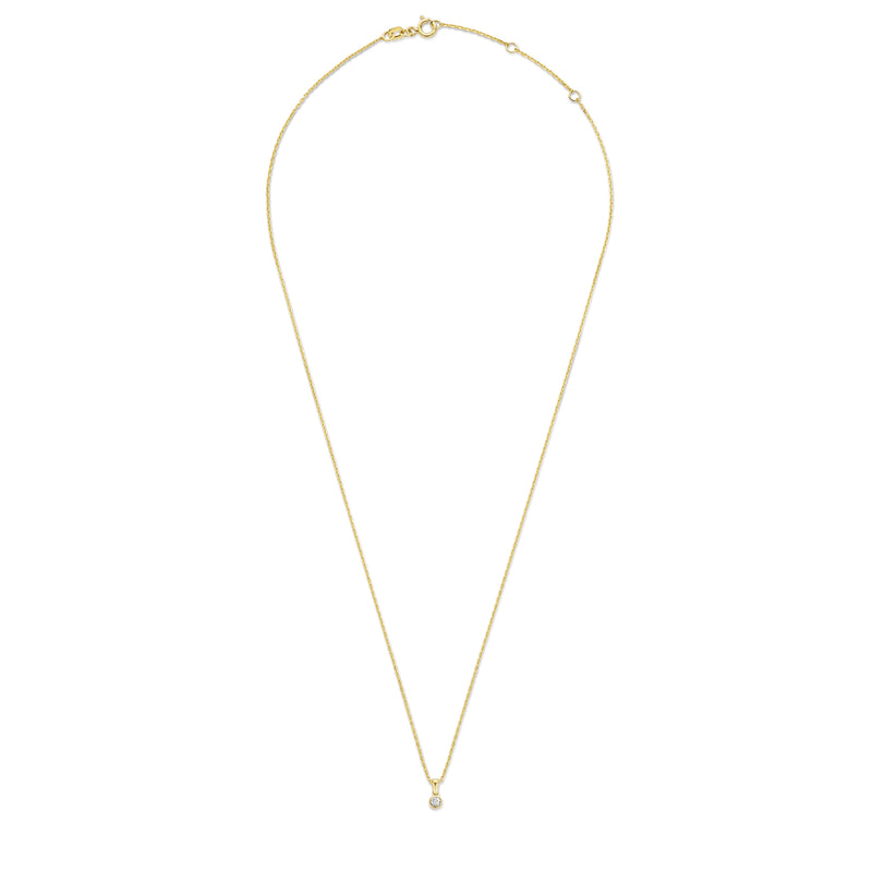 Isabel Bernard De La Paix Inaya 14 Karat | Gold Halskette | Diamant 0.01 Karat | IBD350021-zoom-