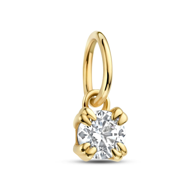 Isabel Bernard Le Marais Quadrat Zirkonia 14 Karat Gold Anhänger IB350061-zoom-