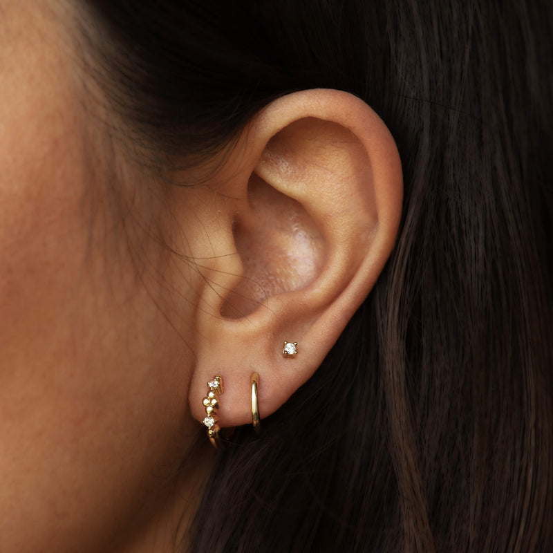 Karma 925 Sterling Silver Soleil Earparty EPV40GP-zoom-