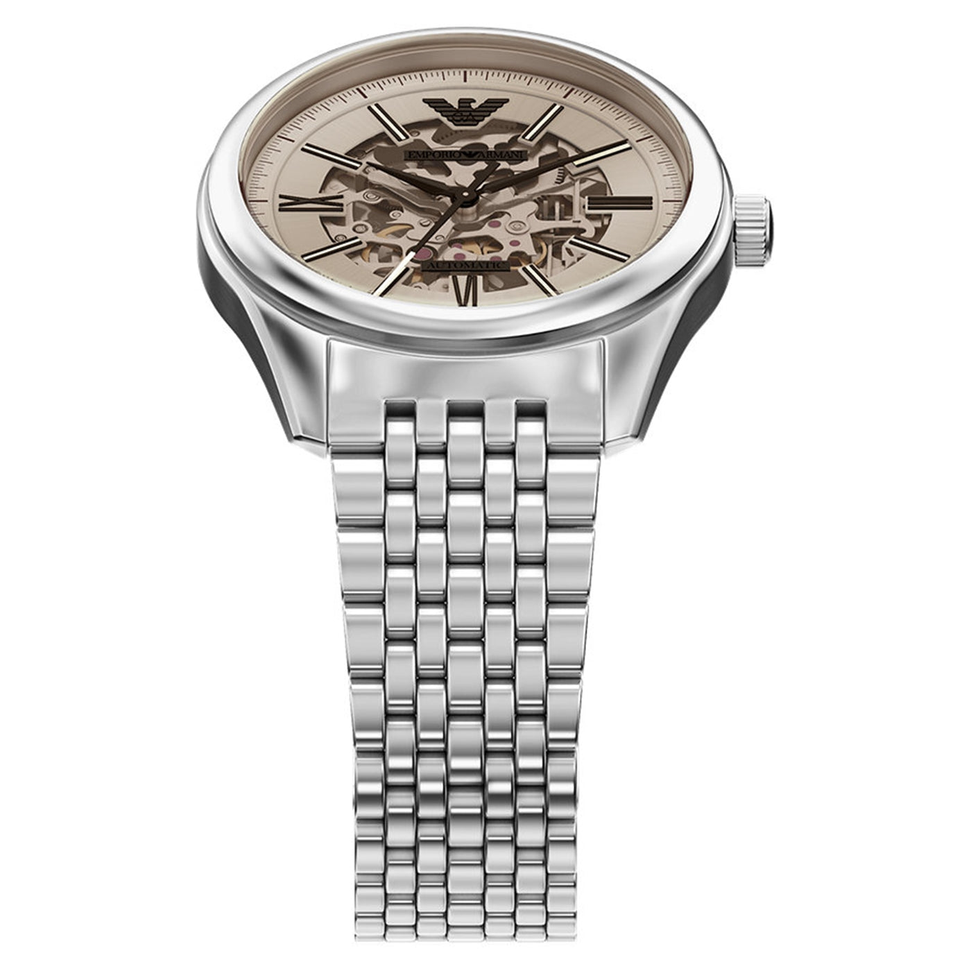 Emporio Armani Silver Dial Automatic Watch AR60095