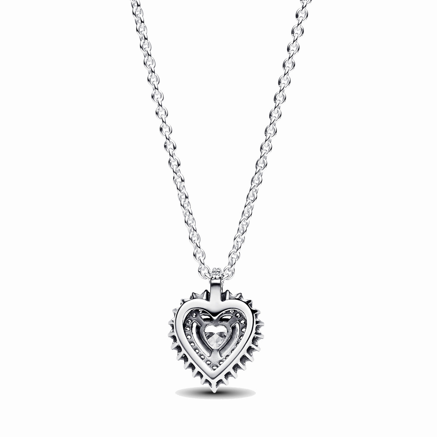 Pandora Timeless 925 Sterling Silver Heart Necklace 393099C01-45