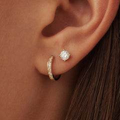 Isabel Bernard 14 Carat Golden Le Marais Lourdes Ear Studs IB360199