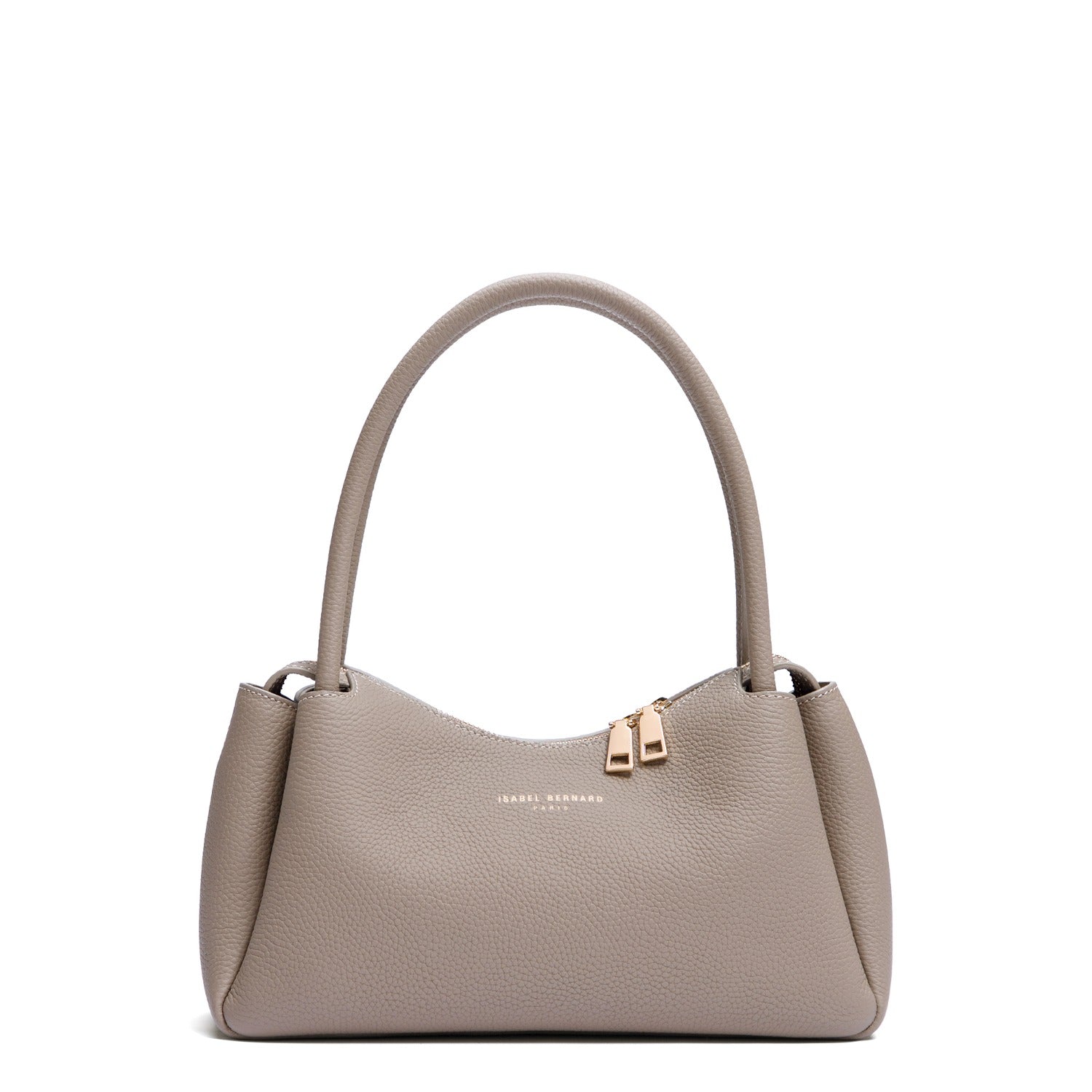 Isabel Bernard Honoré Eve Taupe Calfskin Leather handbag IB21133-078