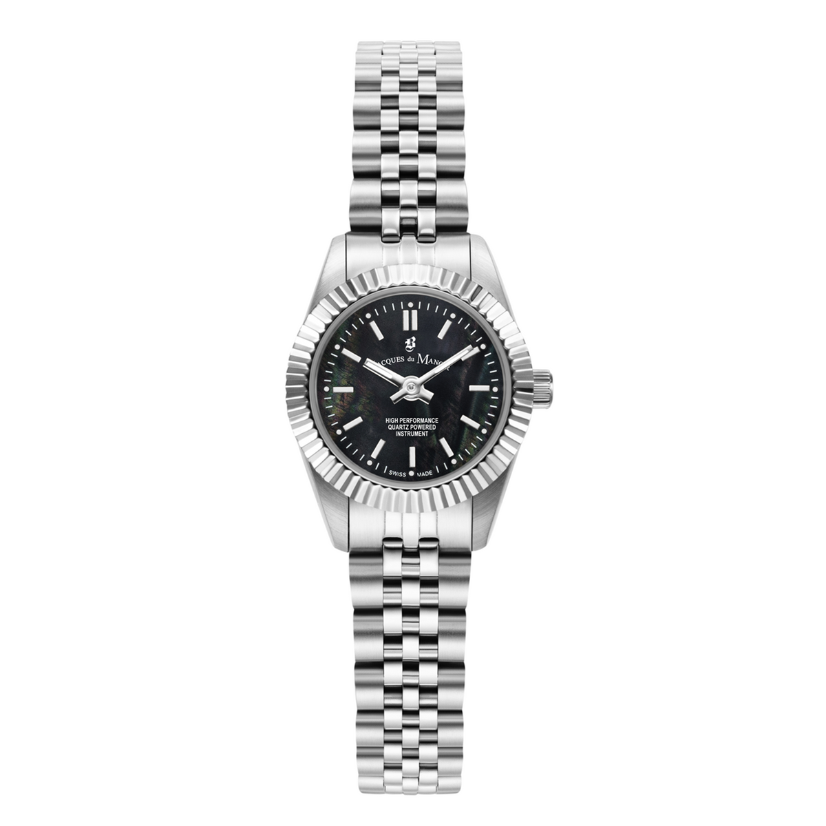 Jacques Du Manoir Inspiration 22mm Black MOP Women's Watch JWL05101