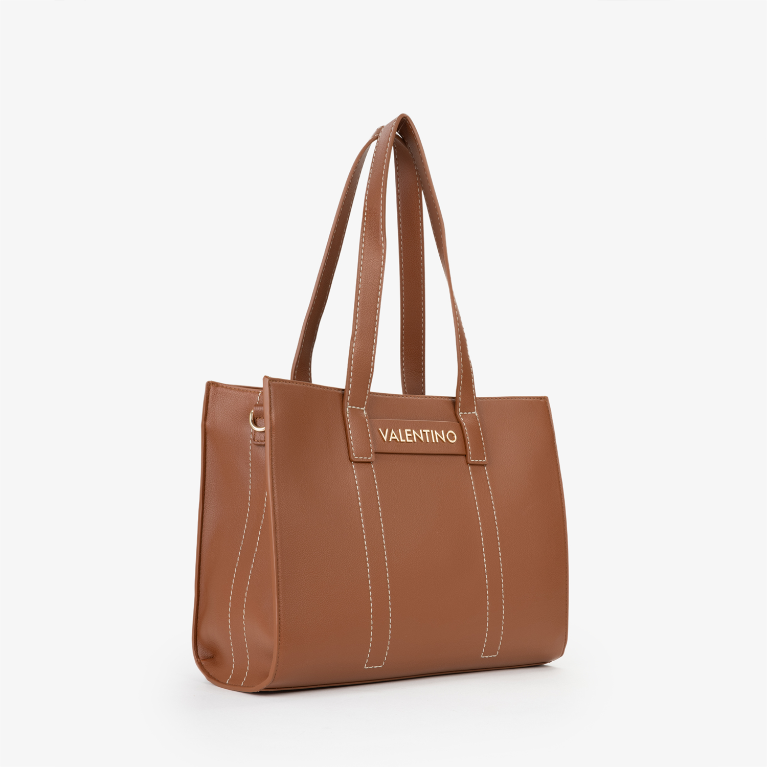 Valentino Bags Aury Re Brown Shopper VBS9OB01CUOIO