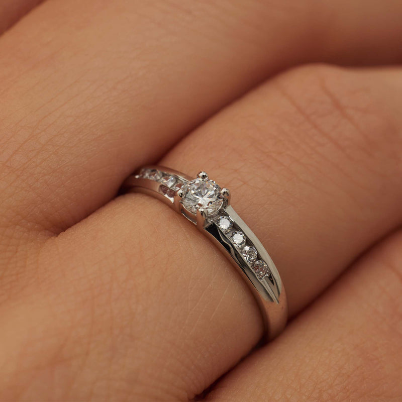 Isabel Bernard Saint Germain Estee 14 Karat | Weißgold Ring IB330073-50-zoom-