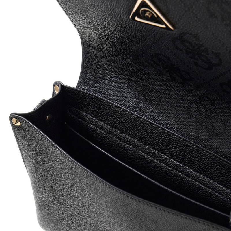 Guess Meridian II Coal Logo Flap Crossbody HWOS69-74200-CLO-zoom-