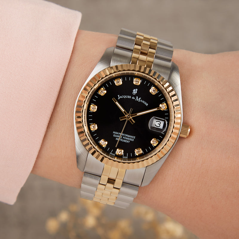 Jacques du Manoir Inspiration damen Uhr Gold/Silber NRO.19-zoom-