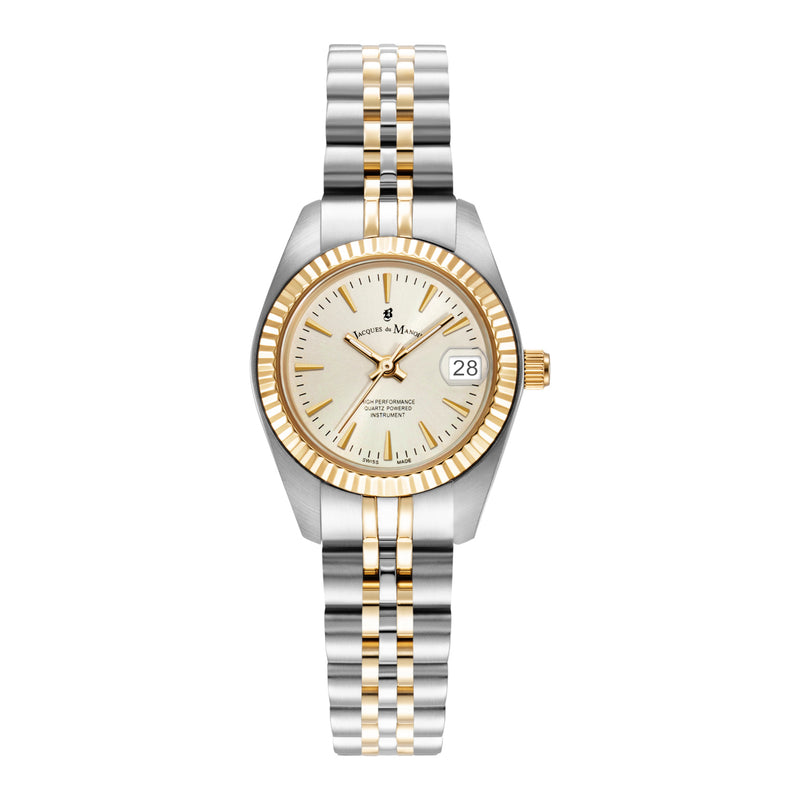 Jacques du Manoir Inspiration Classic damen Uhr Gold/Silber JWL02102-zoom-