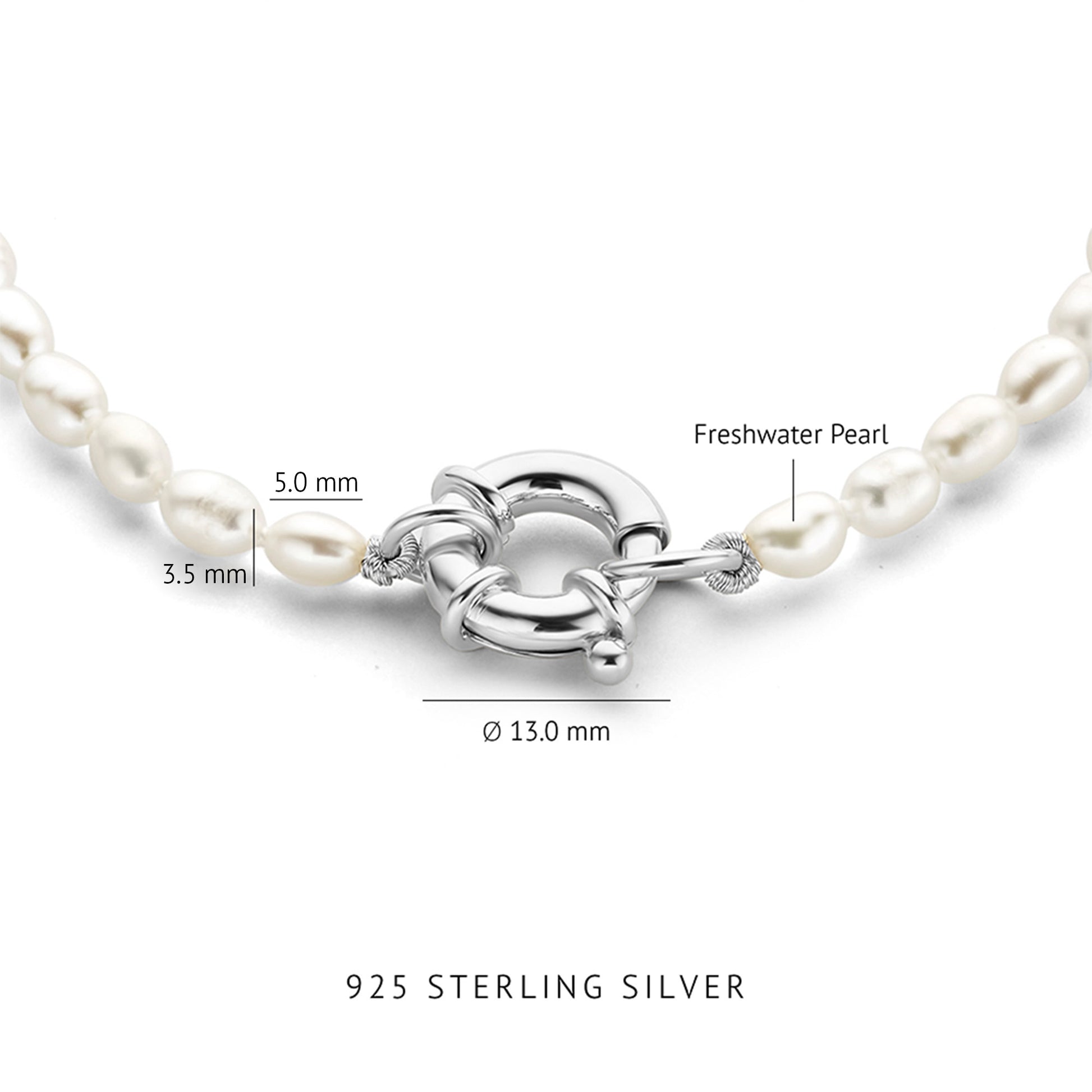 Parte Di Me Brioso Cortona Bella 925 sterling Silver Pearl Bracelet PDM32071