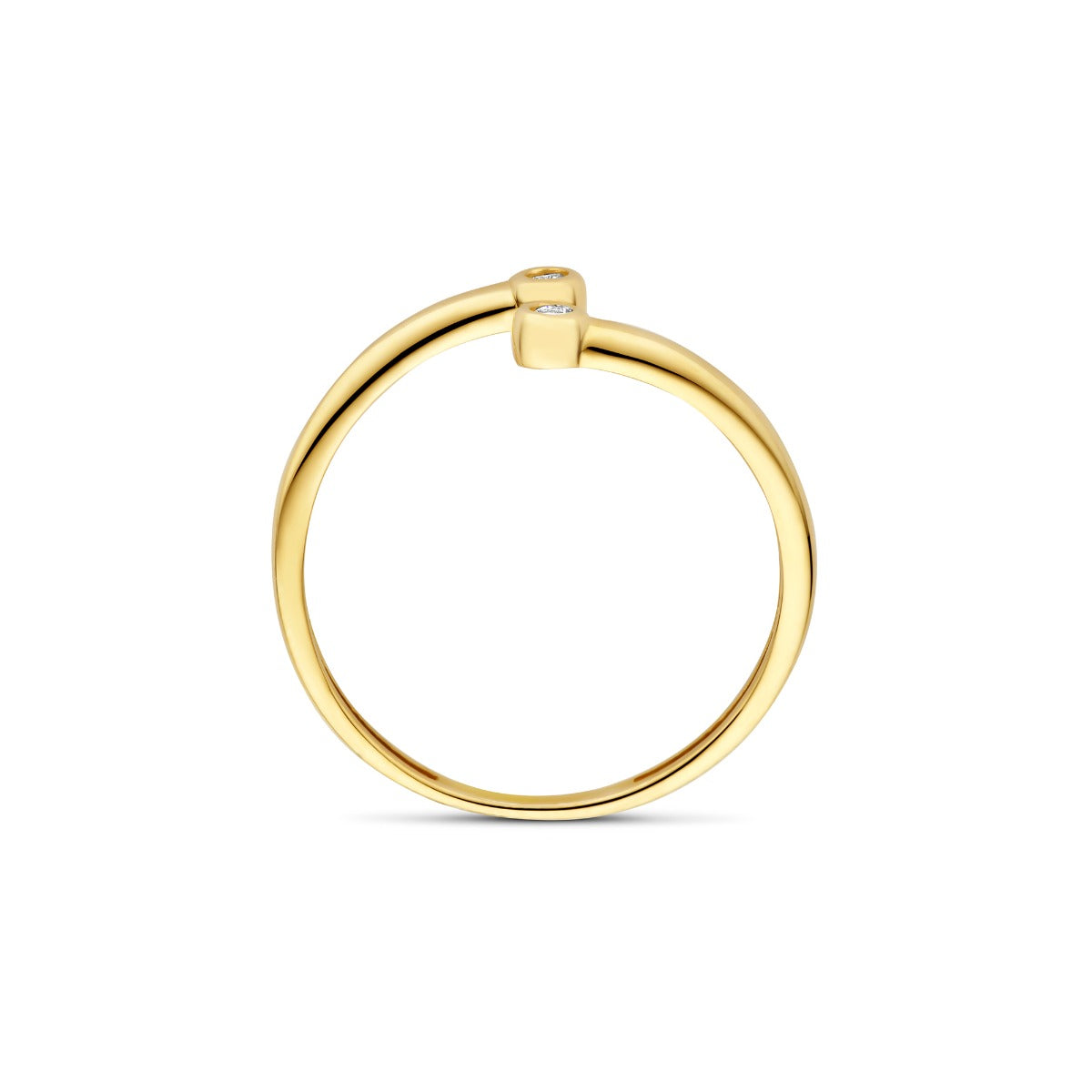 Beloro Jewels Monte Napoleone Stella 9 karat gold ring with zirconia BO330035-48