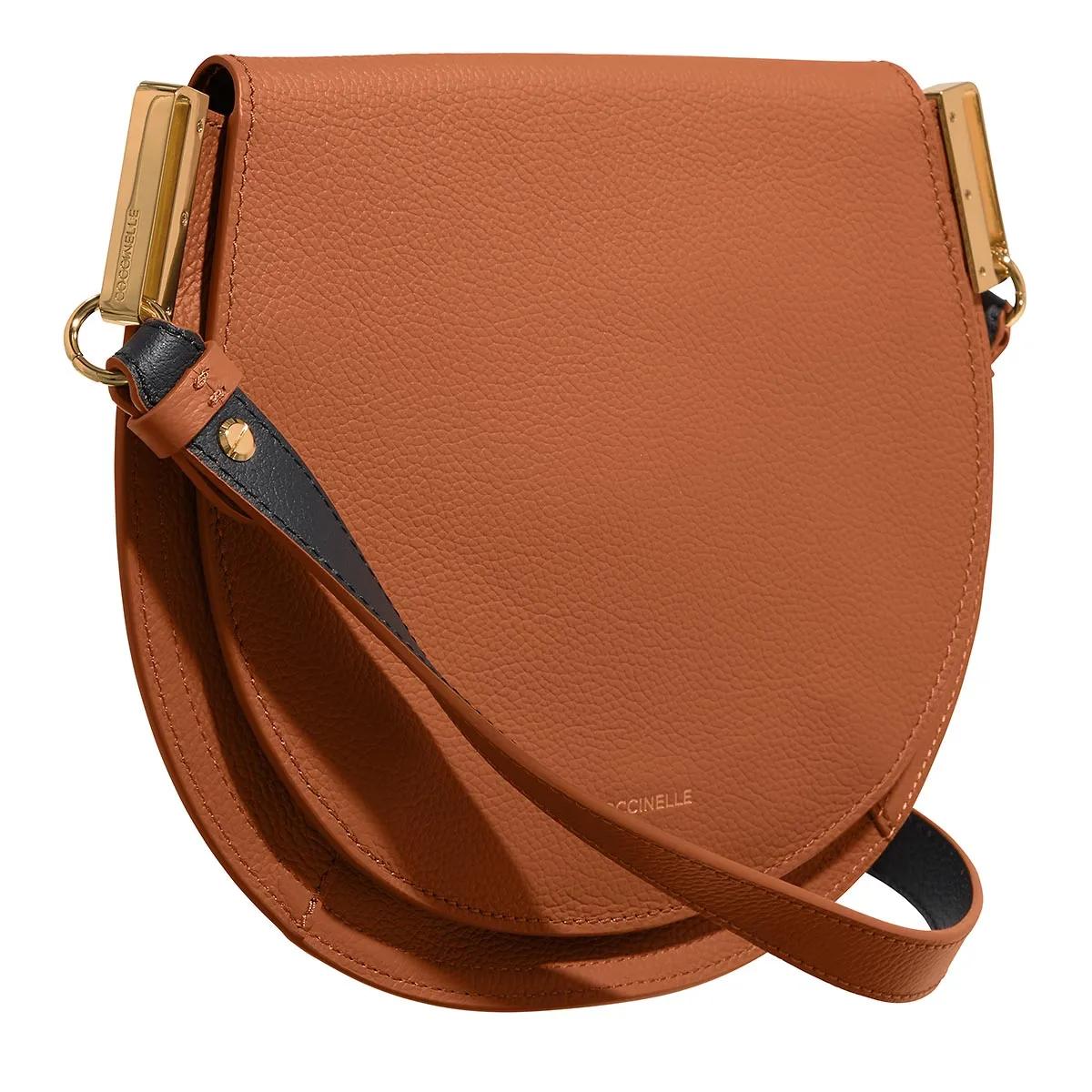 Coccinelle Cognac Leather Crossbody Bag E1QKF150101390